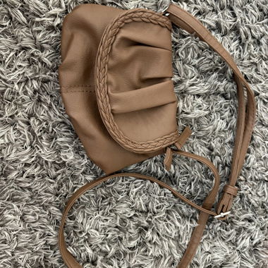 Mini faux-leather handbag in very good condition