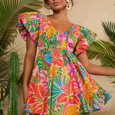 Robe d'été tropicale