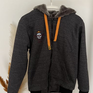 Veste à capuche doublée polaire