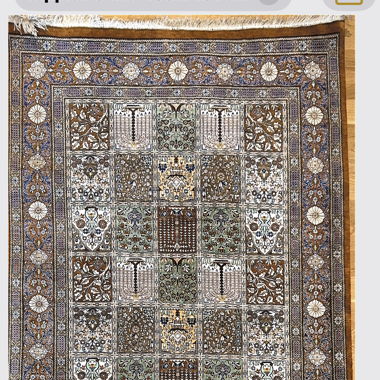 Oriental silk rug