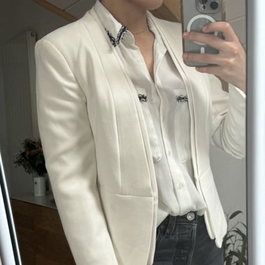 Veste costard blanche
