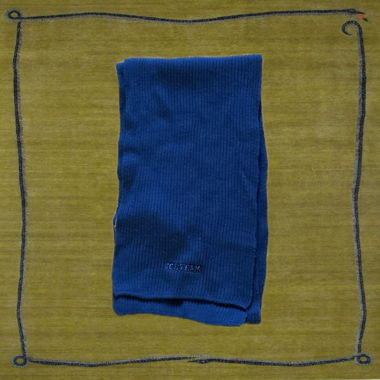 Blue Knit Scarf