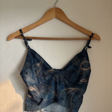 Blaues Party Top