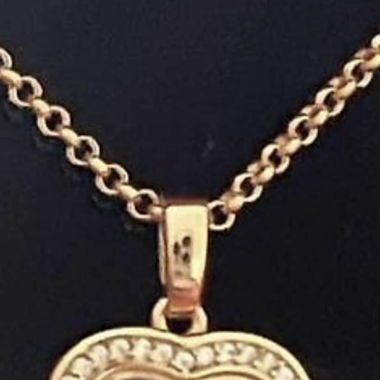 Collier 3 strass mobiles argent 925 doré