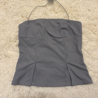 Grey halter top