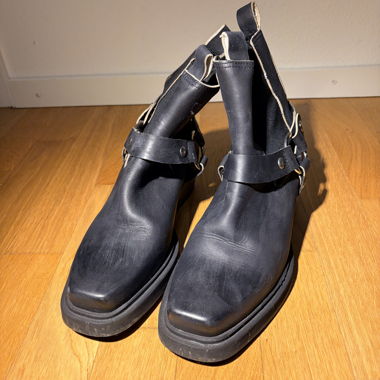 Bottines noires en cuir Pavement 