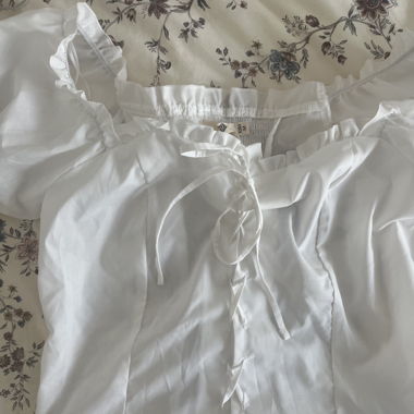 corset style blouse 