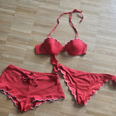 Rote Bikini-Set Gr. 38