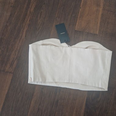 Vesper cream crop top size 16 /L