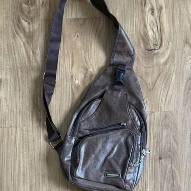 Borsa a tracolla vintage marrone