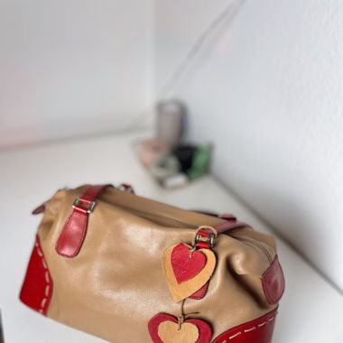 Vintage y2k brown leather bag
