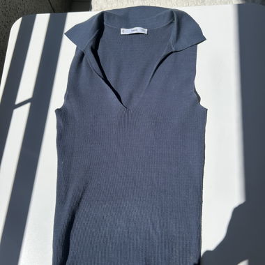 MNG Ribbed Knit Top