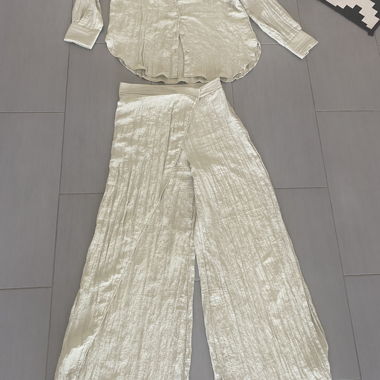 Zara Outfit Set green / grey