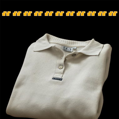 Polo Sweatshirt Vintage Beige 