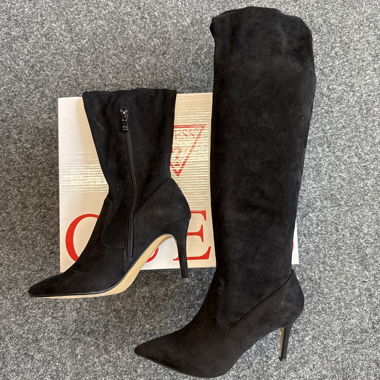 Black high-top boots