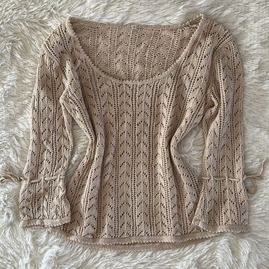 japanese vintage: beige sweater