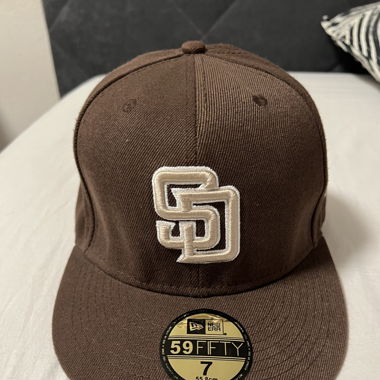 brown new era cap - size 7