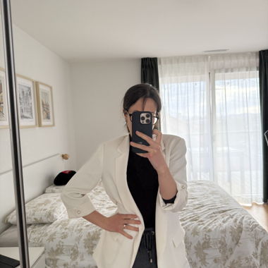 Blazer bianco Zara Basic