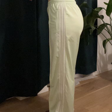 Pantaloni in raso verdi