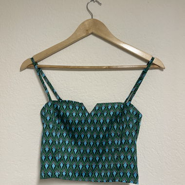 Crop top aderente New Yorker – S – multicolor