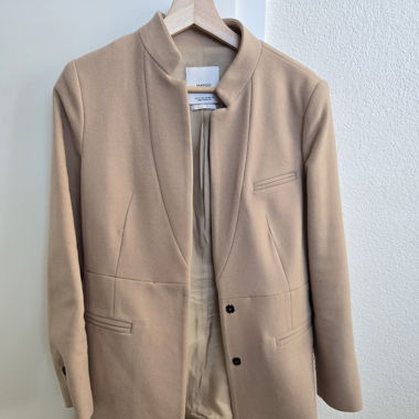 Manteau mango beige