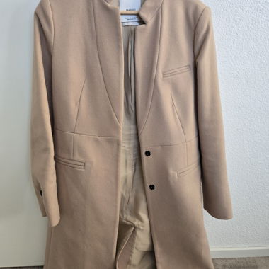 Manteau mango beige