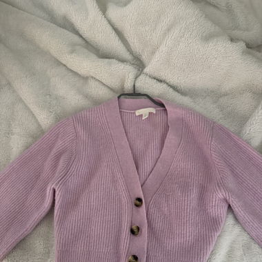 rosa strick jacke