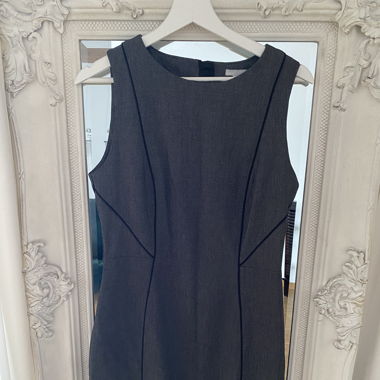 Businesskleid (H&M) grau, Gr. 40 eher 38