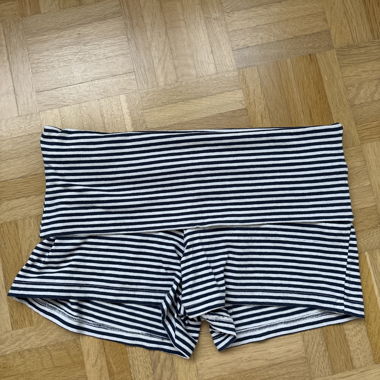 Subdued fold over shorts