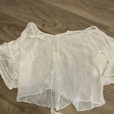 White Blouse with Lacing