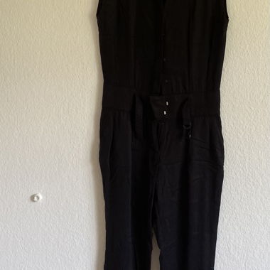 Schwarzer langer Jumpsuit