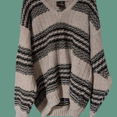 Maglione Vintage a Maglia Grossa Righe