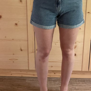 High-Waisted Denim Shorts