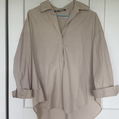 Zara Hemd / Bluse beige