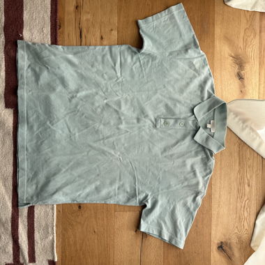 COS Hellgrünes Poloshirt kurzarm M