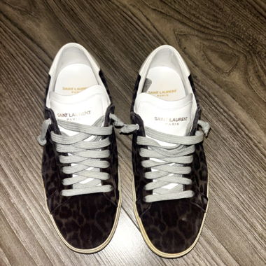 Sneakers Yves Saint Laurent stampa leopardata, basse