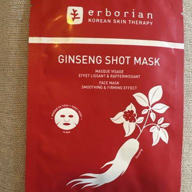 Masque Ginseng Shot Erborian et patch pour les yeux