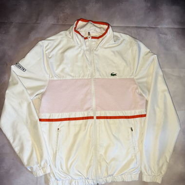 White Vinted Lacoste jacket 