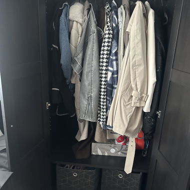 Black wardrobe
