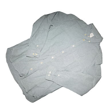 Green striped shirt H&M L.O.G.G. regular fit