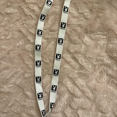 Portachiavi Playboy bianco