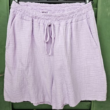 Musselin Shorts in Flieder