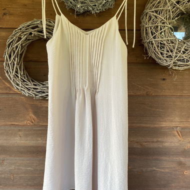 Beiges Trägerkleid
