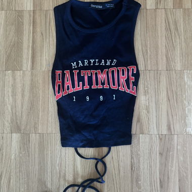 Bershka Top with Crossed Back
