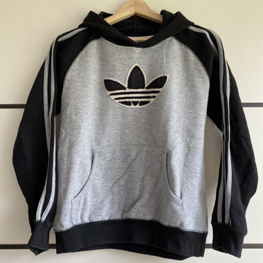 Sweat à capuche Adidas noir gris
