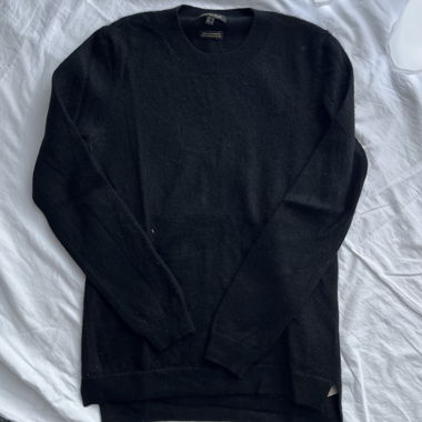 Pullover in cashmere nero