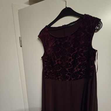 Kleid, Samt ,Chiffon