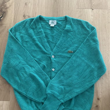 Cardigan Lacoste vert 