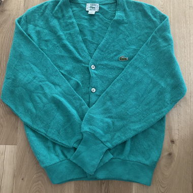 Cardigan Lacoste vert 