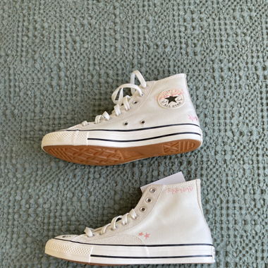 Converse white shoes